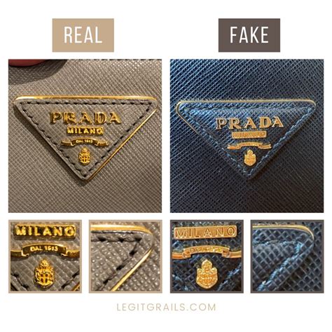 fake prada badge|Prada purse fake.